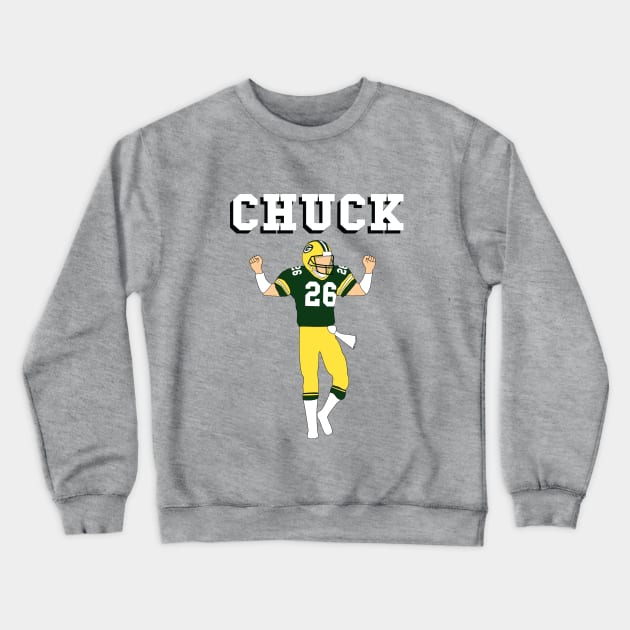 Chuck Cecil (Grey) Crewneck Sweatshirt by mustardofdoom
